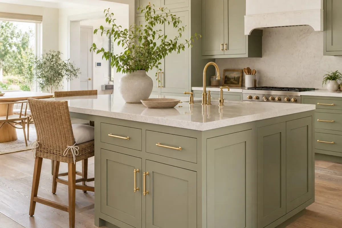 Refinished kitchen cabinets